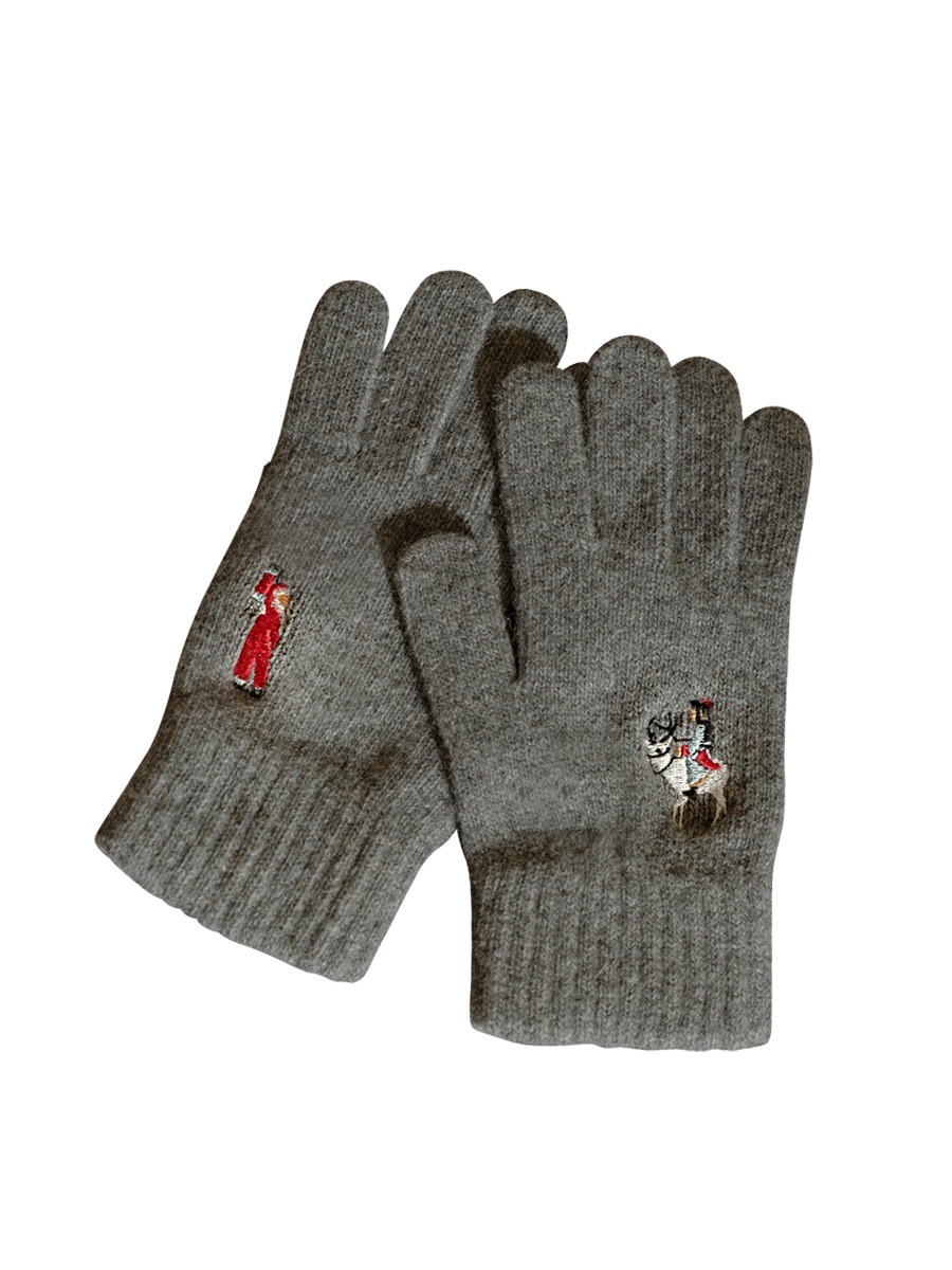 조선 크리스마스 자수 장갑 (Joseon Christmas Gloves) - Grey